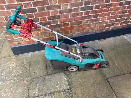 Photo of free Bosch lawn mower (Rowtown, Addlestone) #1