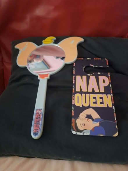 Photo of free childs dumbo hand mirror & nap queen door plaque (Marton Bank FY3) #2