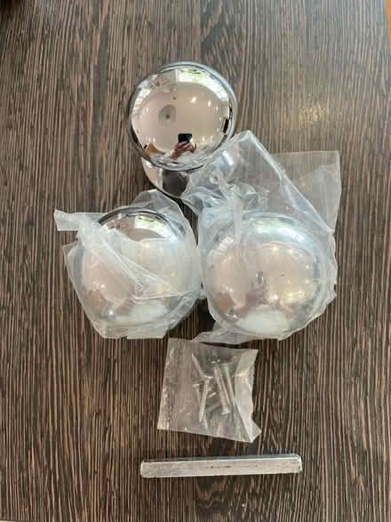 Photo of free 1 pair 2” Chrome Plated Mortice Door Knobs and 1 extra. (Ladybridge BL3) #2