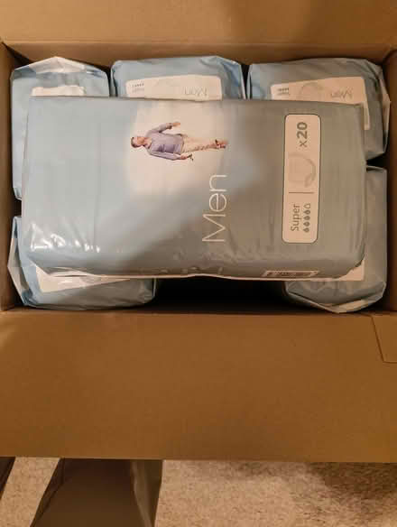 Photo of free Men’s bladder leak pads (Southwick) #1