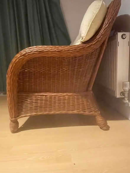 Photo of free Wicker settee (Mill road CB1) #2