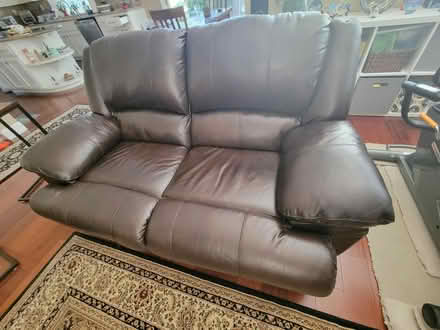 Photo of free Reclining Leather Sofa & Loveseat (Ventana Hills in Pleasanton) #2