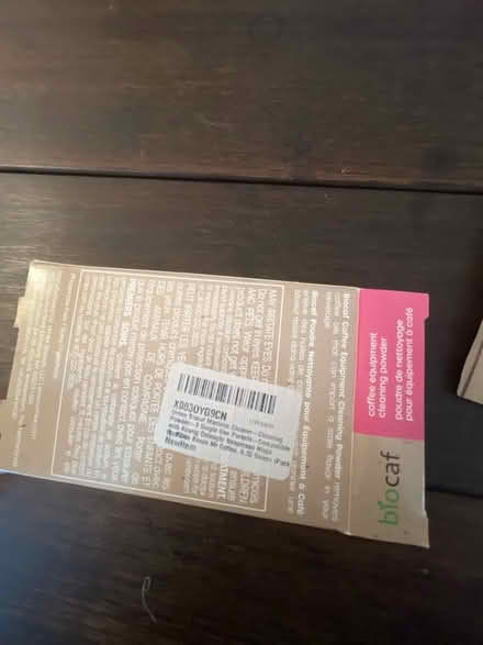 Photo of free Biocaf coffeemaker cleaning powder (Petworth/16th St Heights) #2