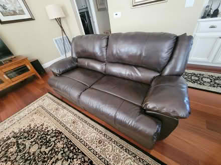 Photo of free Reclining Leather Sofa & Loveseat (Ventana Hills in Pleasanton) #1