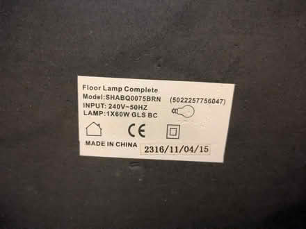 Photo of free Lamp with tall shade (Hertford SG14, Bengeo.) #2