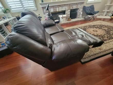 Photo of free Reclining Leather Sofa & Loveseat (Ventana Hills in Pleasanton) #4