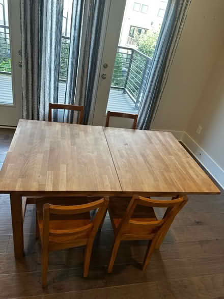 Photo of free Dining table and 4 chairs (Ashburn) #1