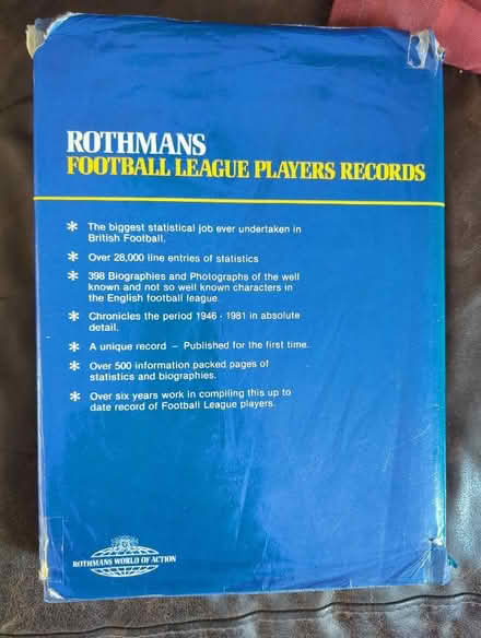 Photo of free Football book league players 1946-1981 (Shippon OX13) #2