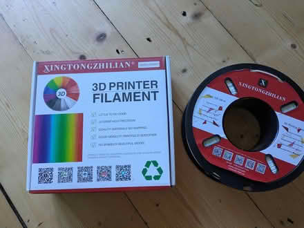 Photo of free White and black 3d printer filament (BS3) #2