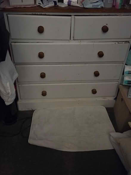 Photo of free Solid Wooden chest of drawers (Margate) #1