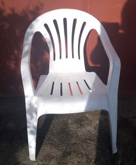 Photo of free White garden chairs (Roffey Horsham) #2
