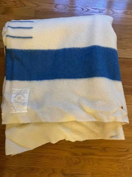Photo of free Hudsons Bay wool blanket, queensize (Newton Center) #1