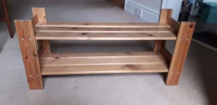 Photo of free Wooden shoe rack (Bilton HG1) #1