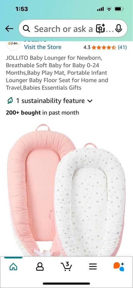 Photo of free Baby lounger for newborn (303 and I 10) #2