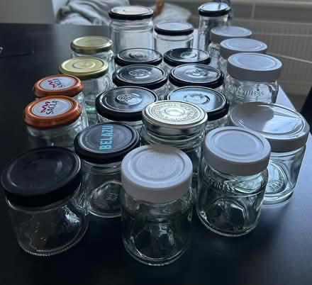 Photo of free 22 clean glass jars (SE7) #2