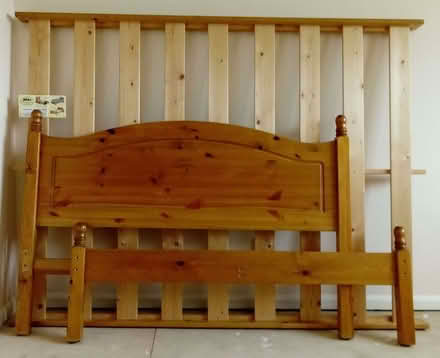 Photo of free Pine Double Bed Frame. (Grove OX12) #2