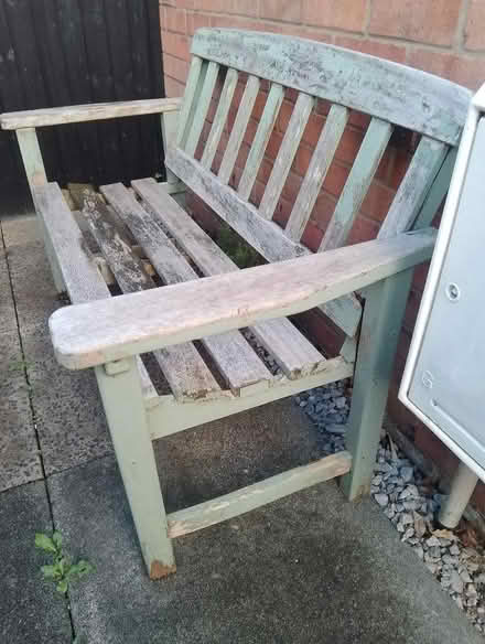 Photo of free Wooden garden bench (Heald Green SK8) #2