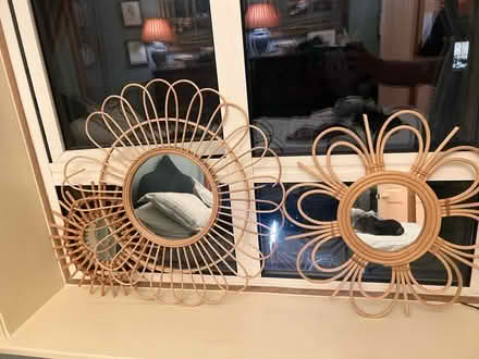 Photo of free 3x rattan mirrors (N1) #1