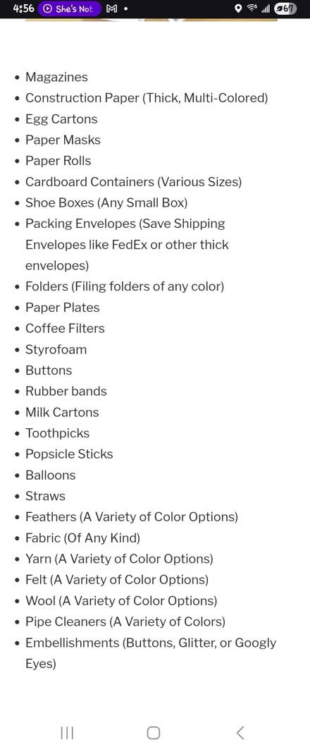 Photo of plastic, cardboard, and craft items (NE Heights- JT & Montgomery) #1