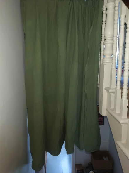 Photo of free Huge green curtains (Harringay N4) #1