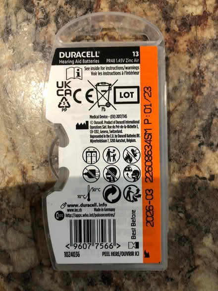 Photo of free Hearing aid batteries (Shephall SG2) #2