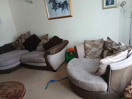 Photo of free Corner sofa with swivel chair (Chichester - West Sussex) #1