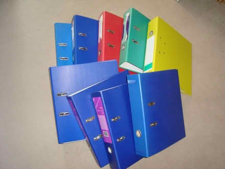 Photo of free 9 used lever arch files (Burntwood CH5) #1