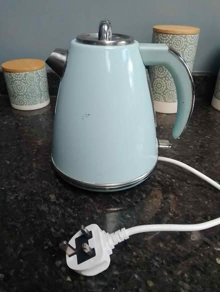 Photo of free Working pale blue kettle. (Heald Green SK8) #1