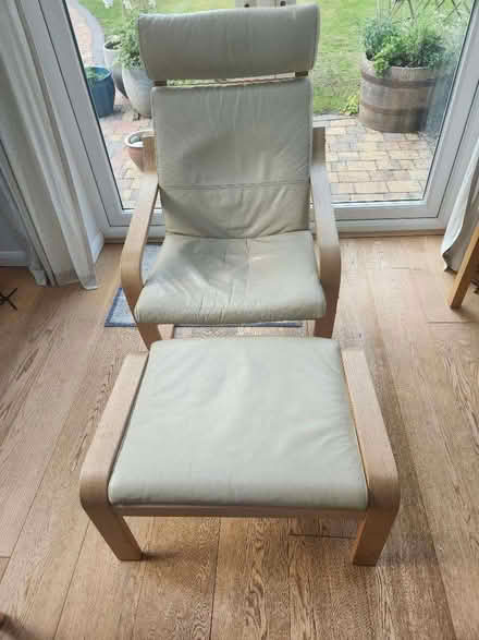 Photo of free Ikea chair + footstool (Smiths Estate OX28) #1
