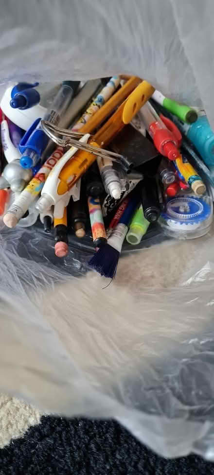 Photo of free Bag of surplus pens, pencils stationery (The Camp AL4) #1