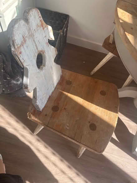 Photo of free 4 little wooden chairs (Maidstone ME15) #3