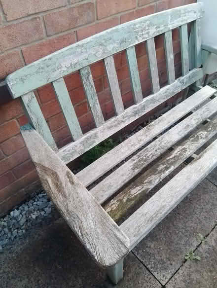 Photo of free Wooden garden bench (Heald Green SK8) #3