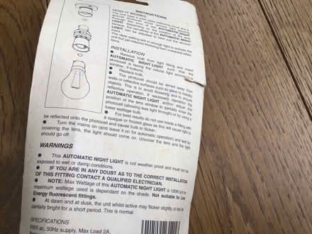 Photo of free Night Light (Radlett WD7) #2