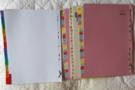 Photo of free A4 File Dividers (Hoddesdon EN11) #2