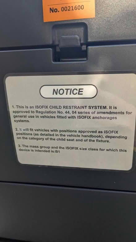 Photo of free Car seat (Br6) #2