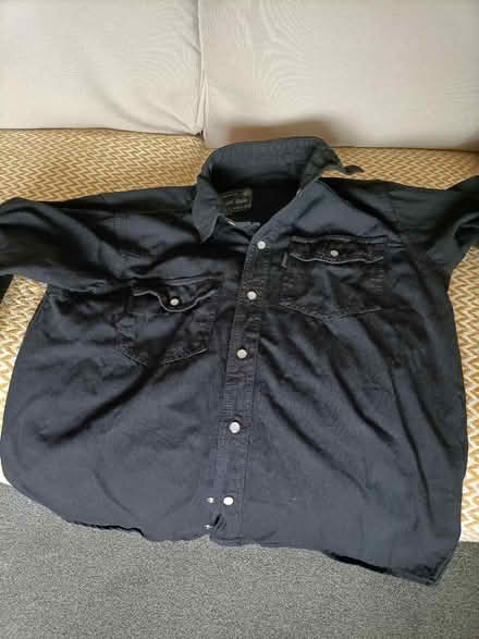 Photo of free Black Denim Shirt (S) (Grace Mount EH16) #1