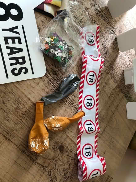 Photo of free 18th birthday decorations (Newfield Green S14) #3