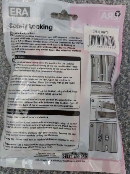 Photo of free Safety Locking Restrictor (Humphrey's End GL6) #2