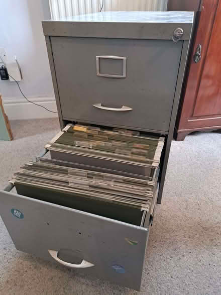 Photo of free 2-drawer foolscap metal filing cabinet (Bolton le Sands LA5) #2