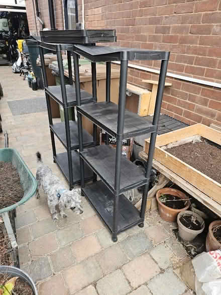 Photo of free Plastic storage shelves (Airedale WF10) #3
