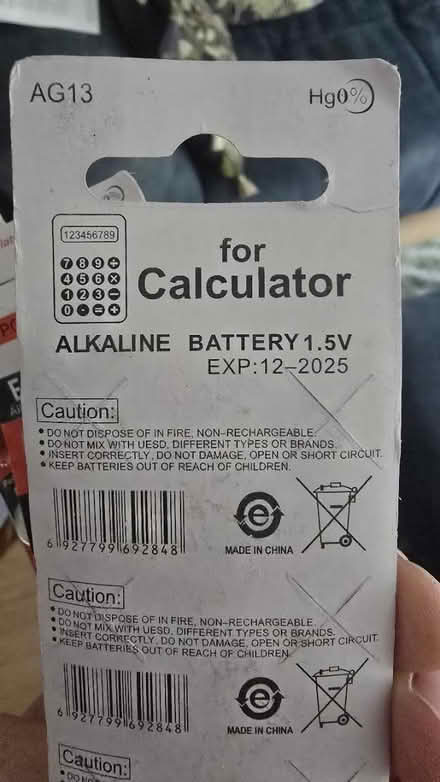 Photo of free LR44 Batteries (BS16) #3