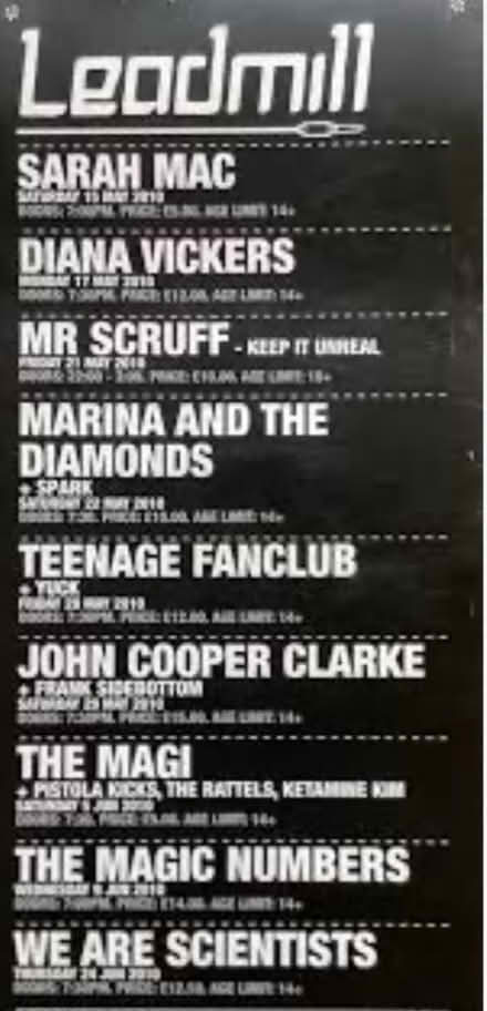 Photo of Old Sheffield music / gig venue flyers (Lower Walkley S6) #1