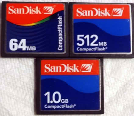 Photo of free Compact Flash (CF) Cards (Jefferson Avenue Downers Grove) #1
