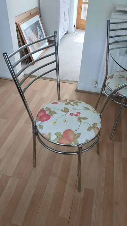 Photo of free Glass Table & 4 chairs (Epsom KT18) #1