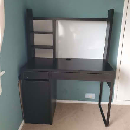 Photo of free Desk, IKEA Micke desk with drawers and shelf. (Over Kellet LA6) #2