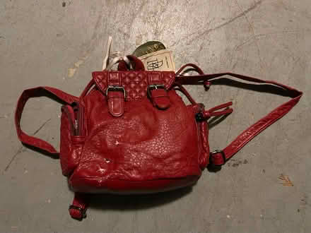 Photo of free Red Leather Bag (Crystal Beach) #1