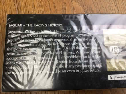 Photo of free Motorsport vhs videos Jaguar and Clark & Stewart (Radlett WD7) #2