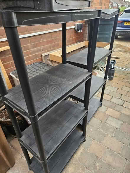 Photo of free Plastic storage shelves (Airedale WF10) #1