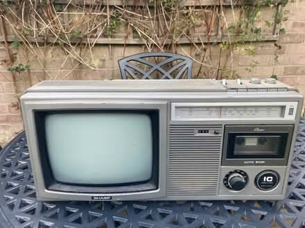 Photo of free Antique! Mini tv, radio casette (Stoke Poges SL2) #1