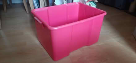 Photo of free Strong fuschia plastic storage box (Loanhead EH20) #1